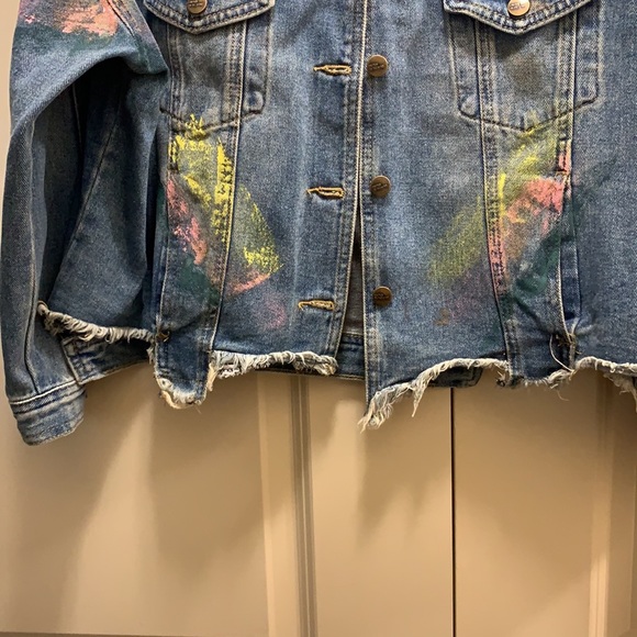 Caution to the Wind Denim Jacket Size Medium - Picture 4 of 15